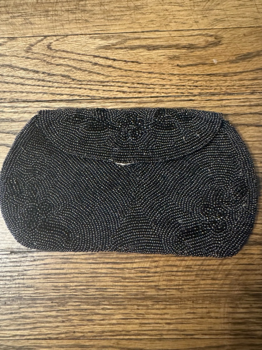 Black Beaded Evening Clutch - Elegant Women's Handbag Wolberg